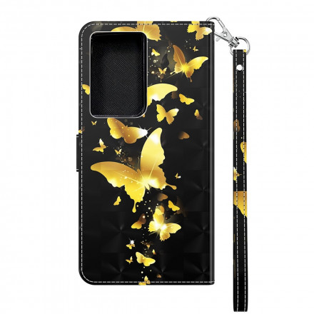 Housse Samsung Galaxy S21 Ultra 5G Papillons Jaunes Housse Samsung Galaxy S21 Ultra 5G Papillons Jaunes