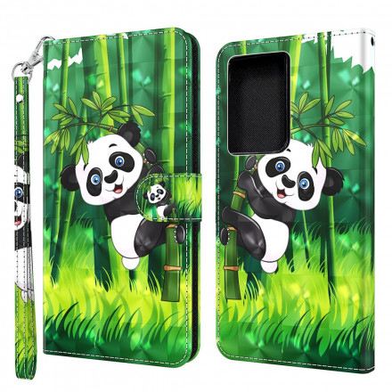 Housse Samsung Galaxy S21 Ultra 5G Panda et Bambou Housse Samsung Galaxy S21 Ultra 5G Panda et Bambou