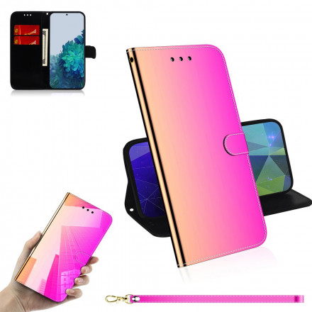 Housse Samsung Galaxy S21 5G Simili Cuir Couverture Miroir Housse Samsung Galaxy S21 5G Simili Cuir Couverture Miroir