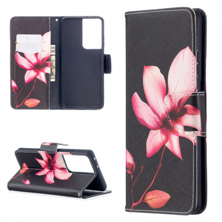 Housse Samsung Galaxy S21 Ultra 5G Fleur Rose Housse Samsung Galaxy S21 Ultra 5G Fleur Rose