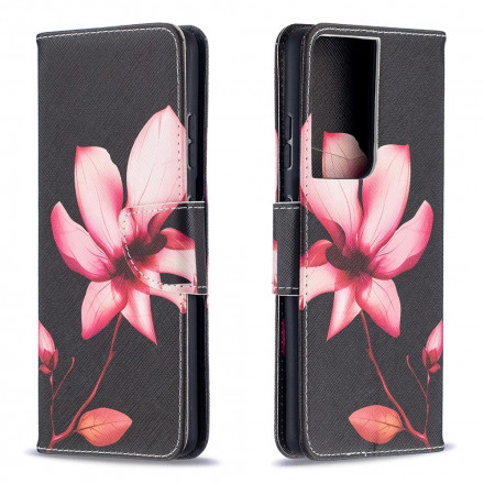 Housse Samsung Galaxy S21 Ultra 5G Fleur Rose Housse Samsung Galaxy S21 Ultra 5G Fleur Rose