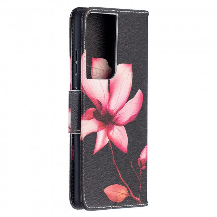 Housse Samsung Galaxy S21 Ultra 5G Fleur Rose Housse Samsung Galaxy S21 Ultra 5G Fleur Rose