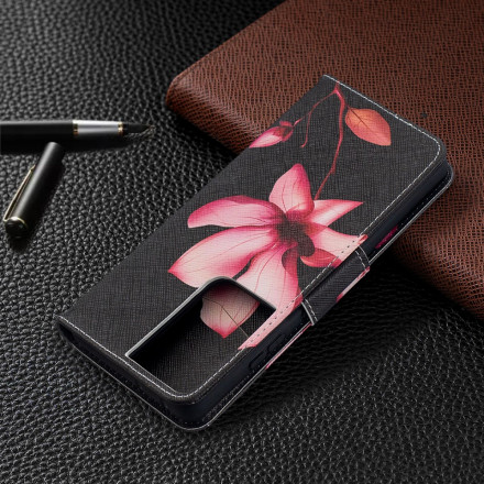 Housse Samsung Galaxy S21 Ultra 5G Fleur Rose Housse Samsung Galaxy S21 Ultra 5G Fleur Rose