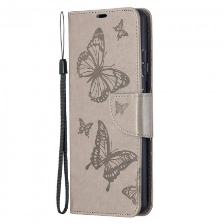 Housse Samsung Galaxy S21 Ultra 5G Les Papillons en Vol avec Lanière Housse Samsung Galaxy S21 Ultra 5G Les Papillons en Vol avec Lanière