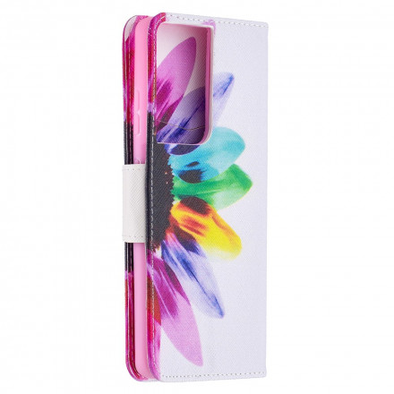 Housse Samsung Galaxy S21 Plus 5G Fleur Aquarelle