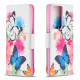 Housse Samsung Galaxy S21 Ultra 5G Papillons et Fleurs Peints Housse Samsung Galaxy S21 Ultra 5G Papillons et Fleurs Peints
