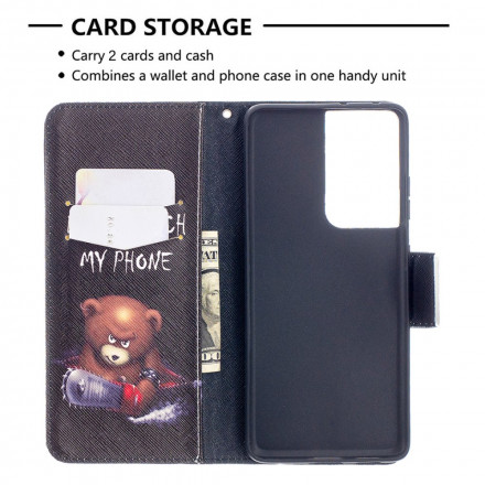 Housse Samsung Galaxy S21 Ultra 5G Ours Dangereux Housse Samsung Galaxy S21 Ultra 5G Ours Dangereux