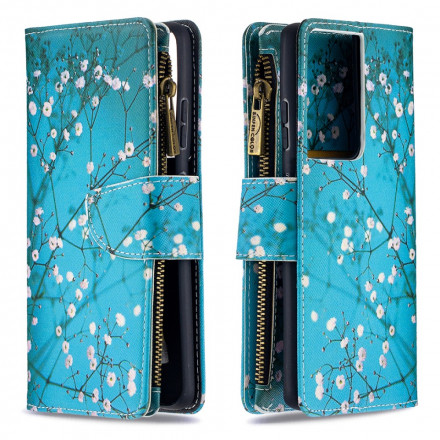 Housse Samsung Galaxy S21 Ultra 5G Poche Zippée Arbre Housse Samsung Galaxy S21 Ultra 5G Poche Zippée Arbre