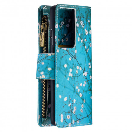 Housse Samsung Galaxy S21 Ultra 5G Poche Zippée Arbre Housse Samsung Galaxy S21 Ultra 5G Poche Zippée Arbre