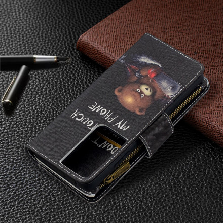 Housse Samsung Galaxy S21 Ultra 5G Poche Zippée Ours Housse Samsung Galaxy S21 Ultra 5G Poche Zippée Ours