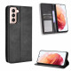 Flip Cover Samsung Galaxy S21 5G Effet Cuir Vintage Stylisé Flip Cover Samsung Galaxy S21 5G Effet Cuir Vintage Stylisé