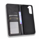 Flip Cover Samsung Galaxy S21 5G Effet Cuir Vintage Stylisé Flip Cover Samsung Galaxy S21 5G Effet Cuir Vintage Stylisé