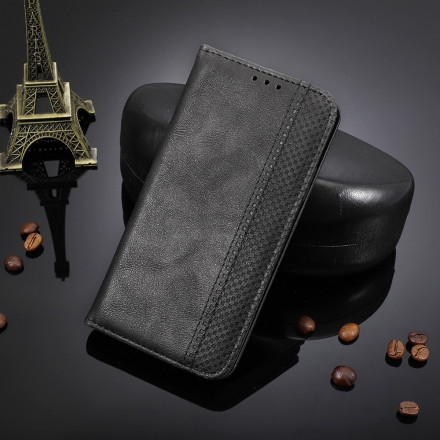 Flip Cover Samsung Galaxy S21 5G Effet Cuir Vintage Stylisé