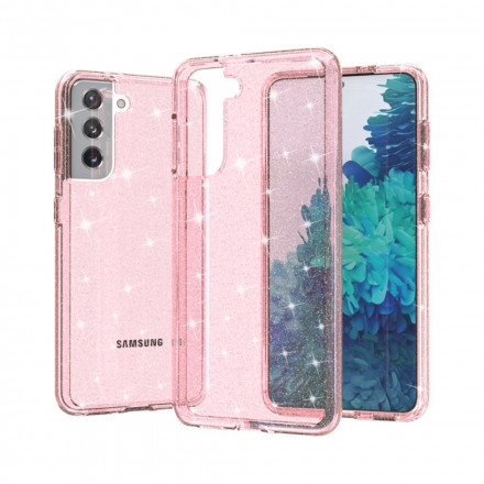 Coque Samsung Galaxy S21 5G Transparente Paillettes Coque Samsung Galaxy S21 5G Transparente Paillettes