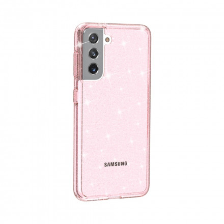 Coque Samsung Galaxy S21 5G Transparente Paillettes Coque Samsung Galaxy S21 5G Transparente Paillettes