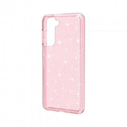 Coque Samsung Galaxy S21 5G Transparente Paillettes Coque Samsung Galaxy S21 5G Transparente Paillettes