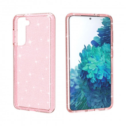 Coque Samsung Galaxy S21 5G Transparente Paillettes Coque Samsung Galaxy S21 5G Transparente Paillettes