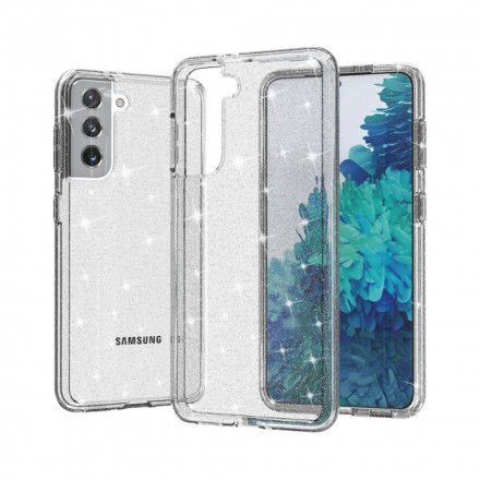 Coque Samsung Galaxy S21 5G Transparente Paillettes