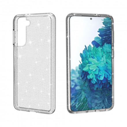 Coque Samsung Galaxy S21 5G Transparente Paillettes