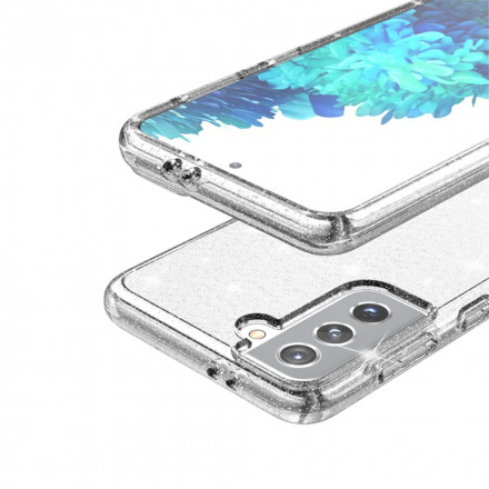 Coque Samsung Galaxy S21 5G Transparente Paillettes