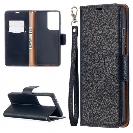 Housse Samsung Galaxy S21 Ultra 5G Litchi Rabat Oblique Housse Samsung Galaxy S21 Ultra 5G Litchi Rabat Oblique