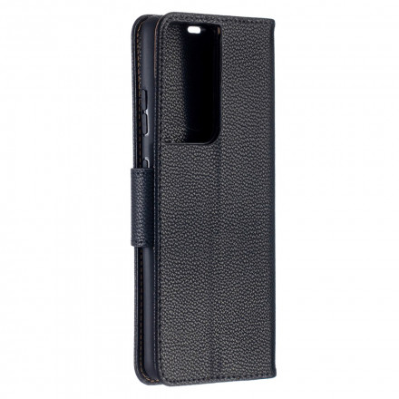 Housse Samsung Galaxy S21 Ultra 5G Litchi Rabat Oblique Housse Samsung Galaxy S21 Ultra 5G Litchi Rabat Oblique