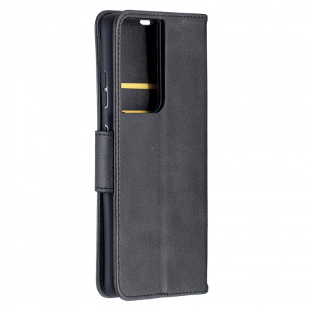 Housse Samsung Galaxy S21 Ultra 5G Lisse Rabat Oblique Housse Samsung Galaxy S21 Ultra 5G Lisse Rabat Oblique