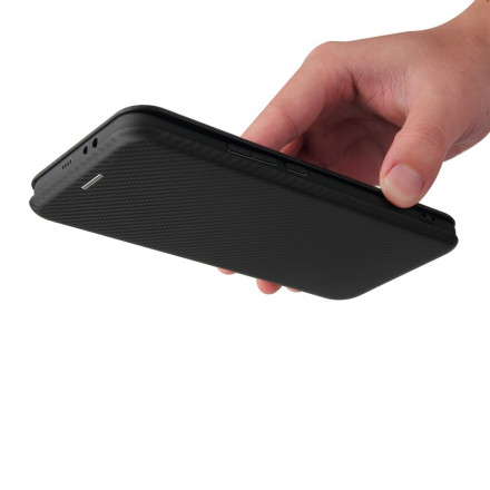Flip Cover Xiaomi Mi 11 Fibre Carbone avec Anneau Support Flip Cover Xiaomi Mi 11 Fibre Carbone avec Anneau Support