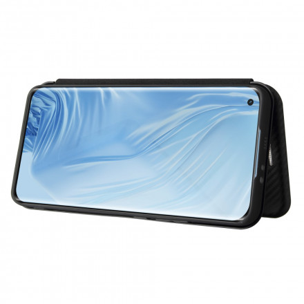 Flip Cover Xiaomi Mi 11 Fibre Carbone avec Anneau Support Flip Cover Xiaomi Mi 11 Fibre Carbone avec Anneau Support