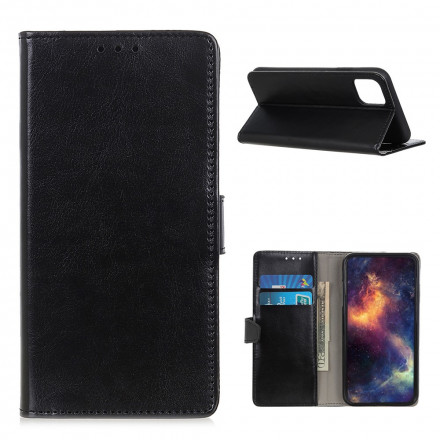 Housse Xiaomi Mi 11 Effet Cuir Brillant Simple Housse Xiaomi Mi 11 Effet Cuir Brillant Simple