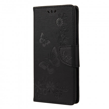 Housse Samsung Galaxy A72 5G Splendides Papillons à Lanière Housse Samsung Galaxy A72 5G Splendides Papillons à Lanière