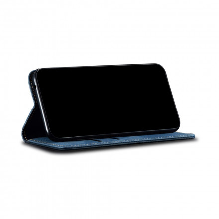 Flip Cover Samsung Galaxy A72 5G Tissu Jeans Flip Cover Samsung Galaxy A72 5G Tissu Jeans