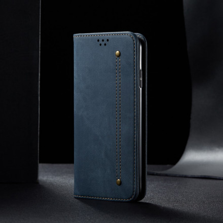 Flip Cover Samsung Galaxy A72 5G Tissu Jeans Flip Cover Samsung Galaxy A72 5G Tissu Jeans