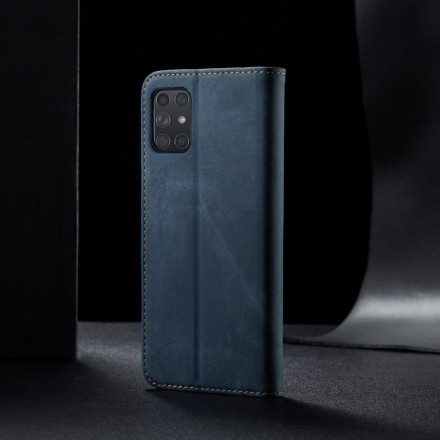 Flip Cover Samsung Galaxy A72 5G Tissu Jeans Flip Cover Samsung Galaxy A72 5G Tissu Jeans