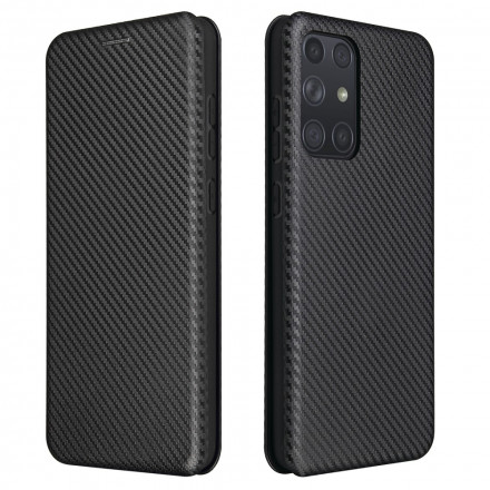 Flip Cover Samsung Galaxy A42 5G Fibre Carbone Flip Cover Samsung Galaxy A42 5G Fibre Carbone