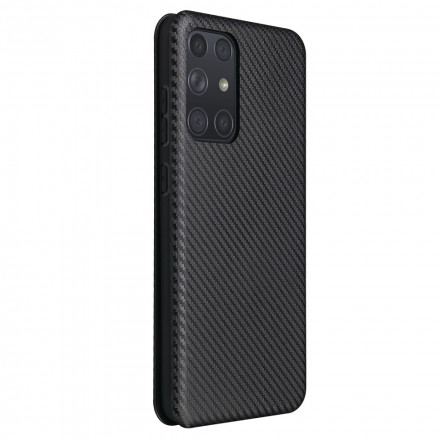 Flip Cover Samsung Galaxy A42 5G Fibre Carbone Flip Cover Samsung Galaxy A42 5G Fibre Carbone
