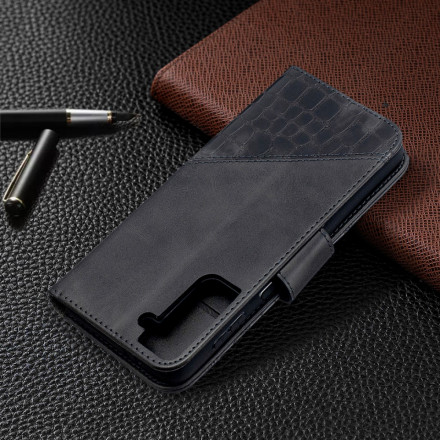 Housse Samsung Galaxy S21 Plus 5G Effet Peau de Crocodile Classique Housse Samsung Galaxy S21 Plus 5G Effet Peau de Crocodile Classique