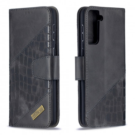 Housse Samsung Galaxy S21 Plus 5G Effet Peau de Crocodile Classique Housse Samsung Galaxy S21 Plus 5G Effet Peau de Crocodile Classique