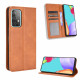 Flip Cover Samsung Galaxy A72 5G Effet Cuir Vintage Stylisé Flip Cover Samsung Galaxy A72 5G Effet Cuir Vintage Stylisé
