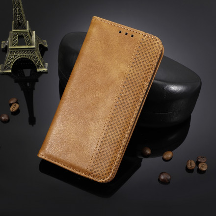 Flip Cover Samsung Galaxy A72 5G Effet Cuir Vintage Stylisé Flip Cover Samsung Galaxy A72 5G Effet Cuir Vintage Stylisé