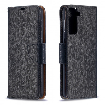 Housse Samsung Galaxy S21 Plus  5G Litchi Rabat Oblique