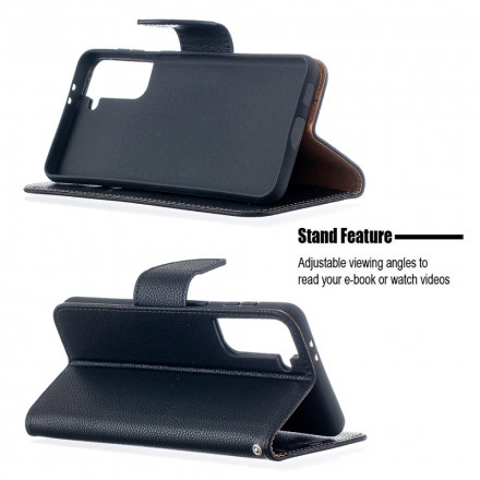 Housse Samsung Galaxy S21 Plus  5G Litchi Rabat Oblique