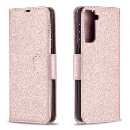 Housse Samsung Galaxy S21 Plus 5G Litchi Rabat Oblique Housse Samsung Galaxy S21 Plus 5G Litchi Rabat Oblique