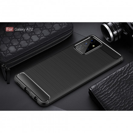 Coque Samsung Galaxy A72 Fibre Carbone Brossée Coque Samsung Galaxy A72 Fibre Carbone Brossée