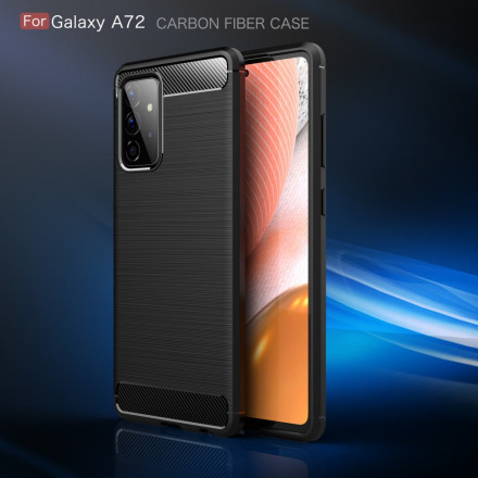 Coque Samsung Galaxy A72 Fibre Carbone Brossée Coque Samsung Galaxy A72 Fibre Carbone Brossée