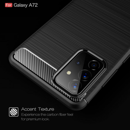 Coque Samsung Galaxy A72 Fibre Carbone Brossée Coque Samsung Galaxy A72 Fibre Carbone Brossée