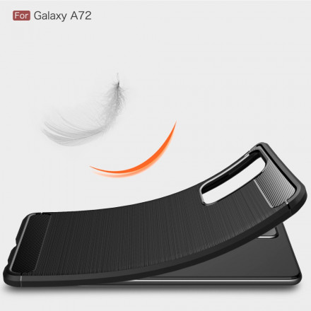 Coque Samsung Galaxy A72 Fibre Carbone Brossée
