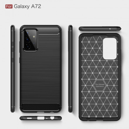 Coque Samsung Galaxy A72 Fibre Carbone Brossée