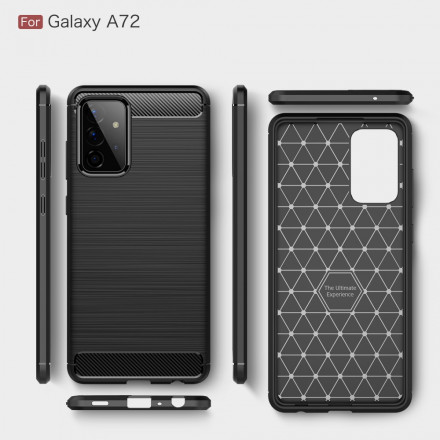 Coque Samsung Galaxy A72 Fibre Carbone Brossée Coque Samsung Galaxy A72 Fibre Carbone Brossée