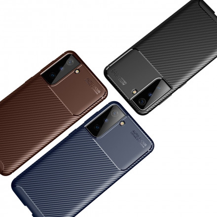 Coque Samsung Galaxy S21 Plus 5G Flexible Texture Fibre Carbone Coque Samsung Galaxy S21 Plus 5G Flexible Texture Fibre Carbone